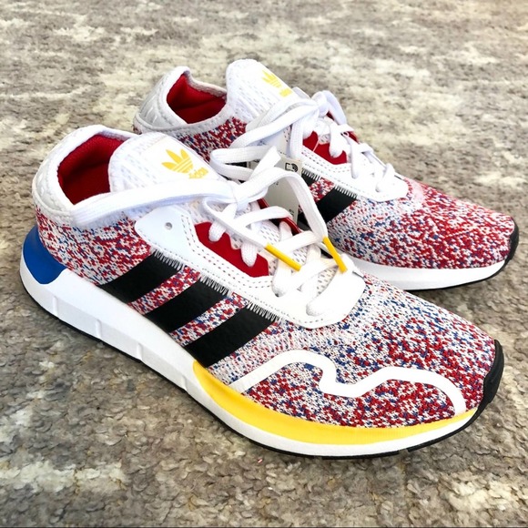 Adidas Swift Run X J FTWR White Black Blue FY2156 - Picture 2 of 10